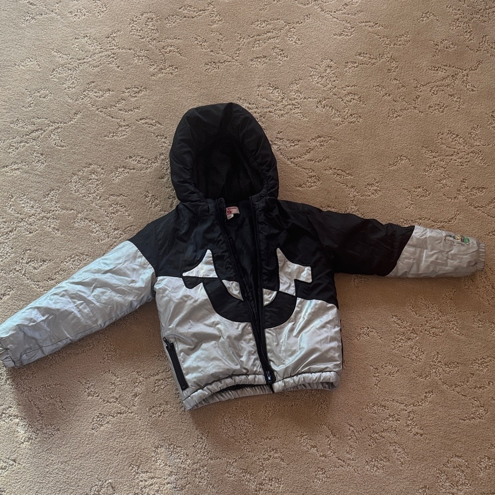 True Religion Black Quilted Jacket